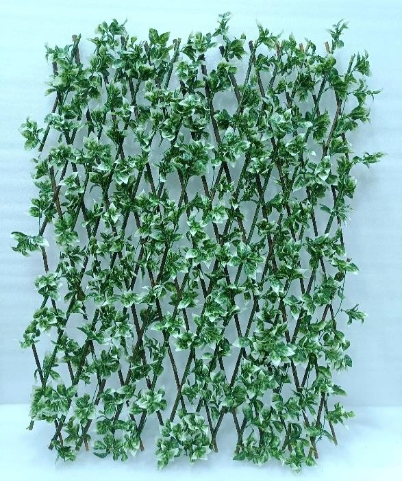 Wooden Fence With Bouganvillea Leaves 90x180cm